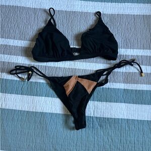 Vix Wave Black Brazilian Bikini Set San Lorenzo L D Fixed Top